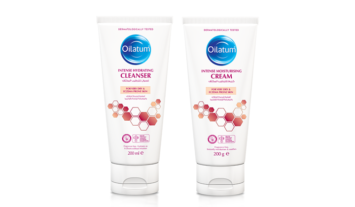 The Oilatum Intense range Image of the eczema prone cleanser range product